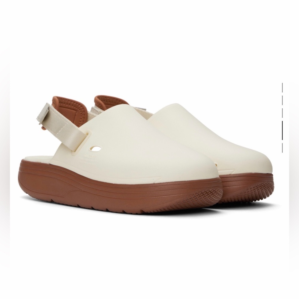 SUICOKE Women's Off-White Cappo Clogs Size 7